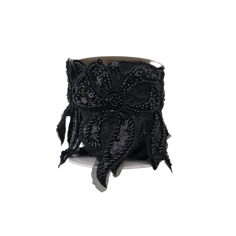 نوار یراق مدل برجسته کد Y3682Y طول ۱ متر