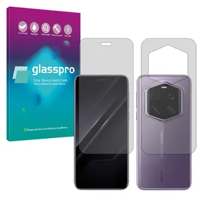 Glass Pro Matte screen protector borderless model suitable for Honor Magic7 RSR Porsche Design mobile phone along with the back protector