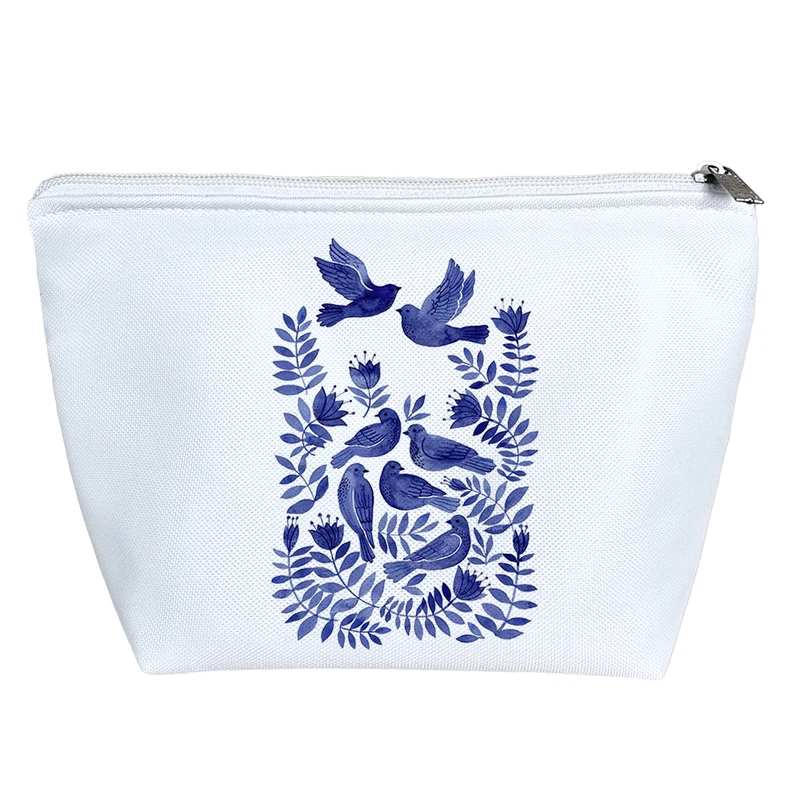 کیف لوازم آرایش دخترانه خندالو مدل گل و مرغ کد H1991