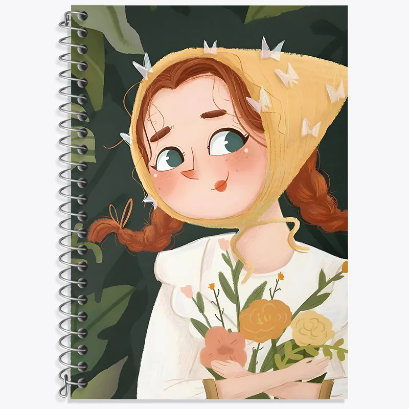 دفتر لغت 50 برگ خندالو طرح دخترانه کد N4682