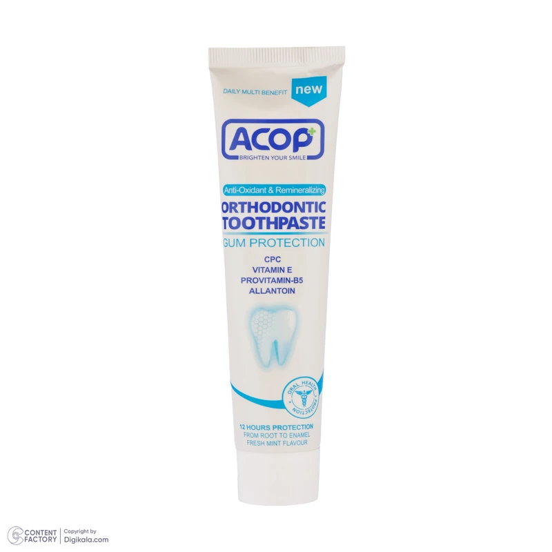 عکس شماره 2 : خمیر دندان آکوپ مدل ارتودنسی حجم 90 میلی لیتر