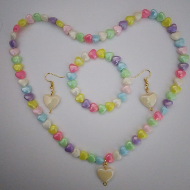 نیم ست دخترانه مدل قلب شاین کد m0270 نیم ست دخترانه مدل قلب شاین کد m0270