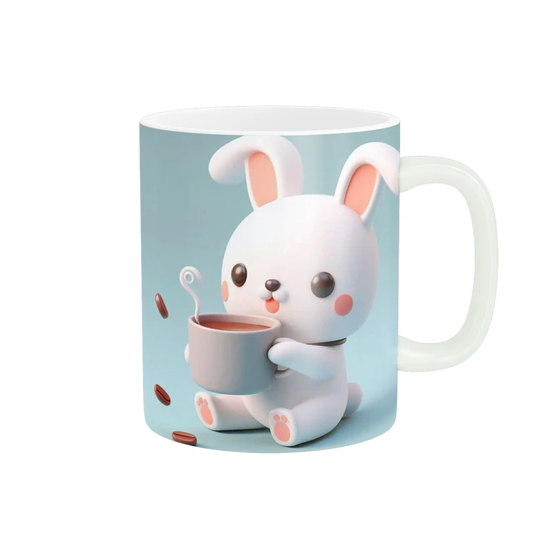 ماگ پاد آفرین طرح خرگوش فانتزی کد 853