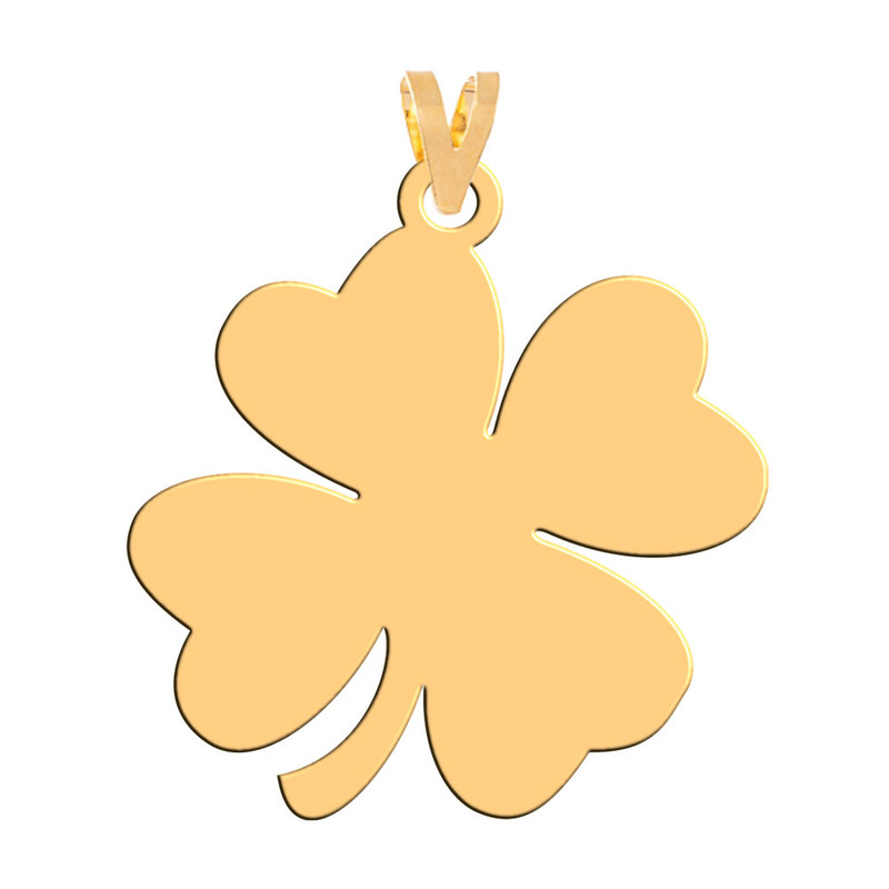 آویز گردنبند طلا 18 عیار زنانه فرشته مدل گل شبدر WNL-000288 آویز گردنبند طلا 18 عیار زنانه فرشته مدل گل شبدر WNL-000288