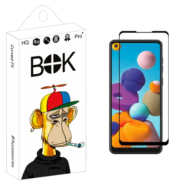 محافظ صفحه نمایش بوک مدل +HD مناسب برای گوشی موبایل سامسونگ Galaxy A21s