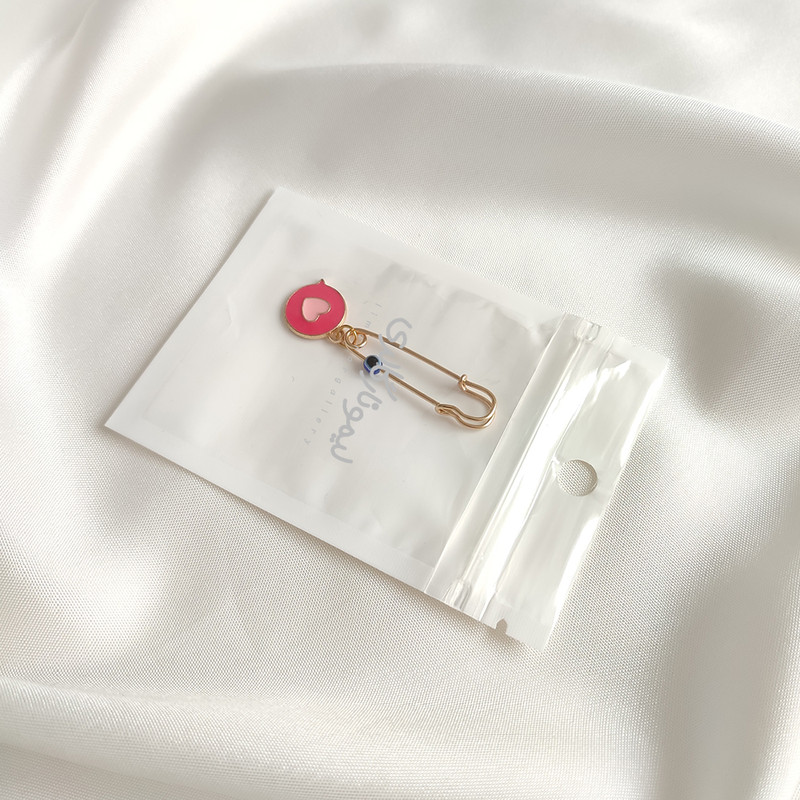 سنجاق سینه دخترانه لیمونار گالری مدل قلب نوتیفیکیشن