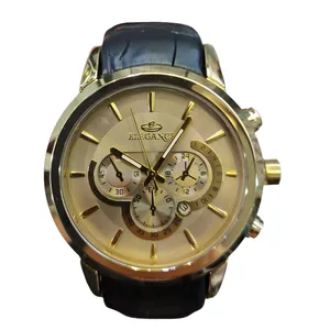 ساعت مچی عقربه‌ای مردانه الگانس مدل بند چرم