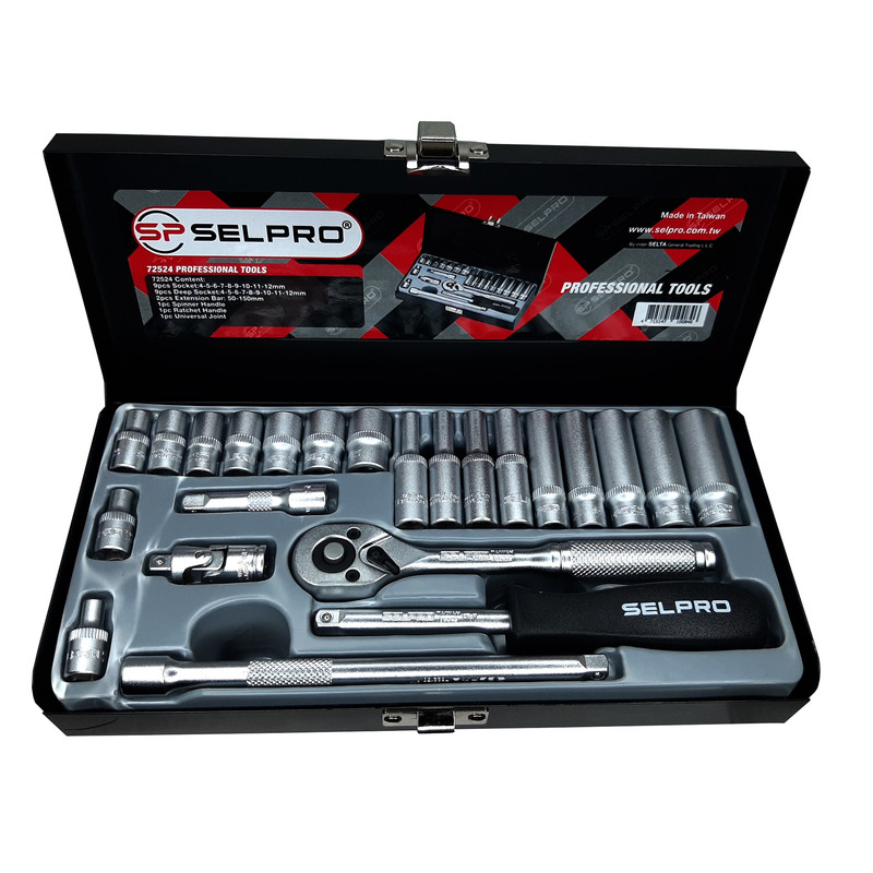 آچار بکس سلپرو مدل 72524 مجموعه 24 عددی