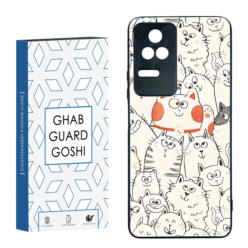 کاور قاب گارد گوشی طرح گربه کد TPU-024 مناسب برای گوشی موبایل شیائومی  Redmi K40S / Poco F4 5G