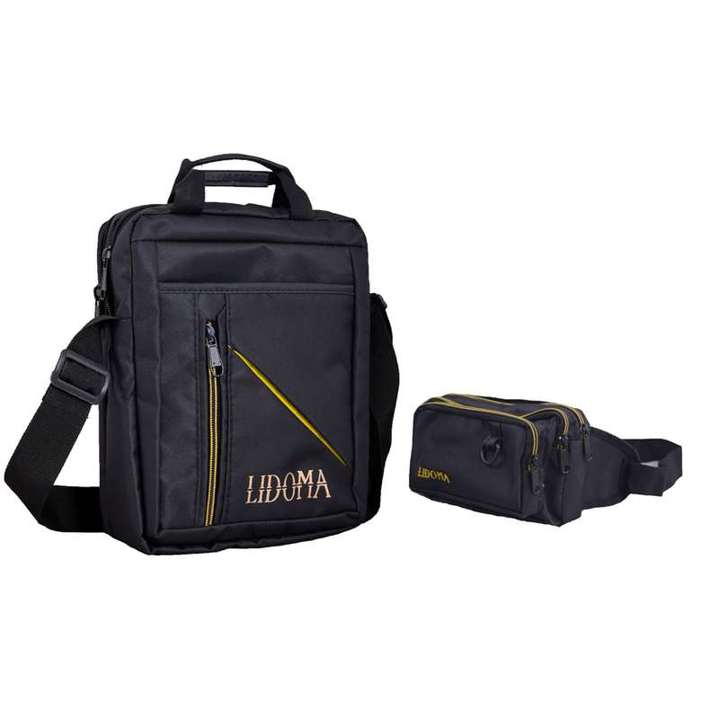 کیف رودوشی مردانه لیدوما مدل L-56 به همراه کیف کمری
