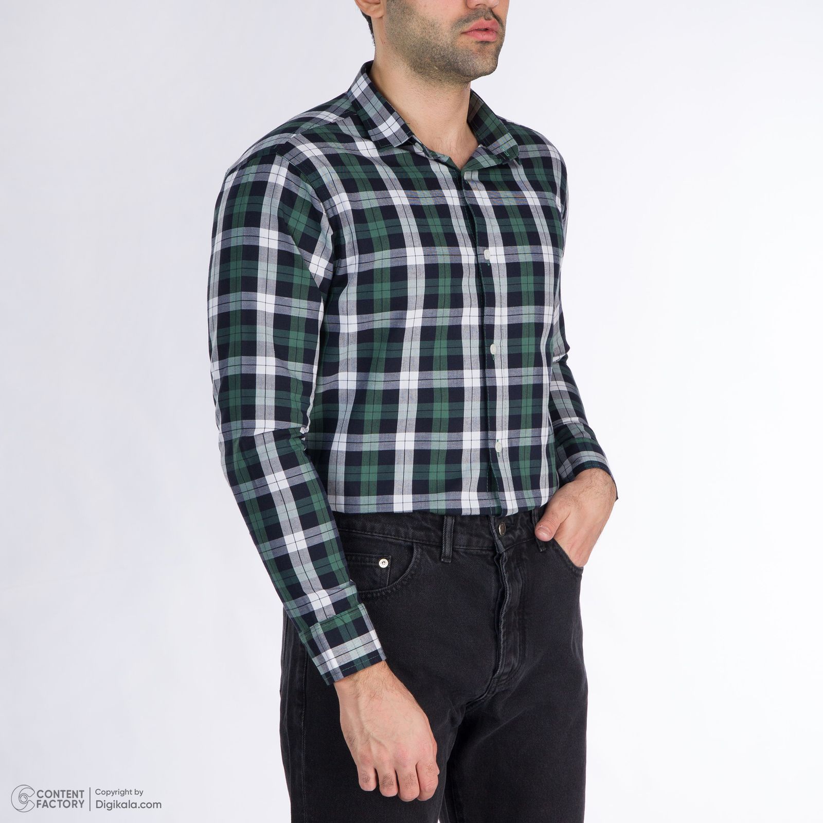 پیراهن آستین بلند مردانه باینت مدل 2261702-45 -  - 9