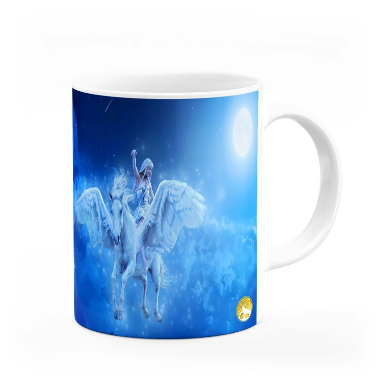 ماگ هومرو طرح یونیکورن اسب تک شاخ مدل MG9655