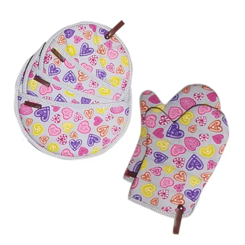 ست هدیه طرح آشپزخانه سنتی مدل پارچه ای مجموعه 17 عددی