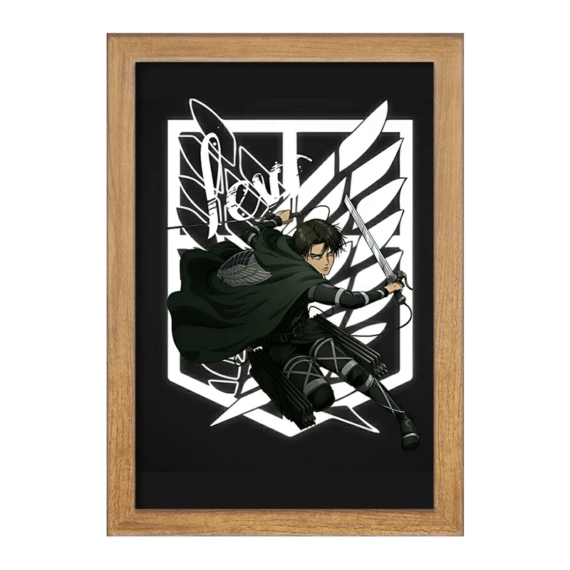 تابلو خندالو مدل انیمه اتک آن تایتان کد F4733