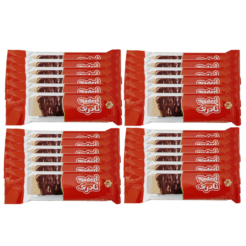 ویفر با طعم پرتقال و روکش کاکائویی نادری - 30 گرم بسته 24 عددی