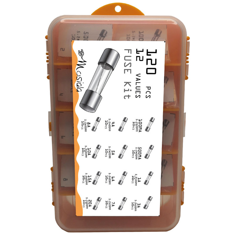 فیوز شیشه ای مصیعلا کد MOS02 بسته 120 عددی