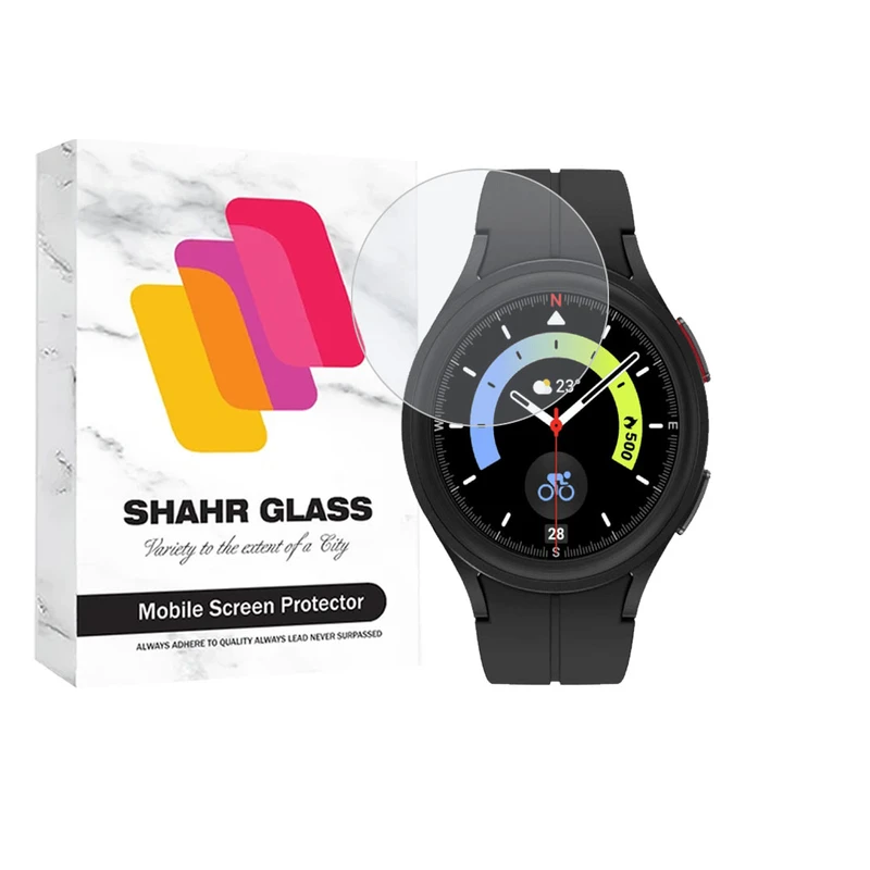 محافظ صفحه نمایش شهر گلس مدل SMPWATCHS مناسب برای ساعت هوشمند سامسونگ Galaxy Watch 5 Pro