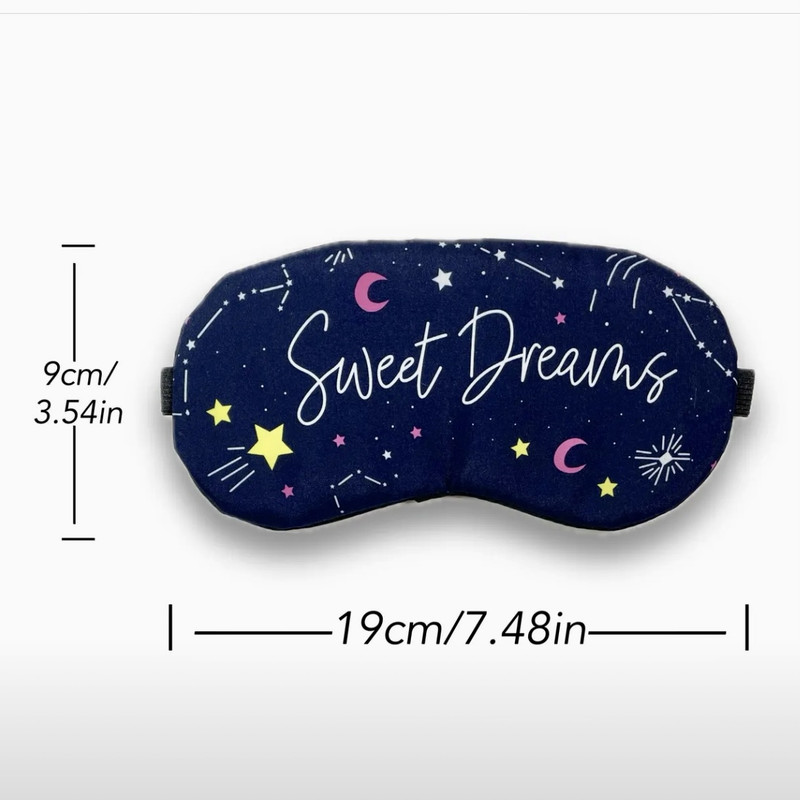 چشم بند خواب مدل کمپرس دار طرح sweet dream