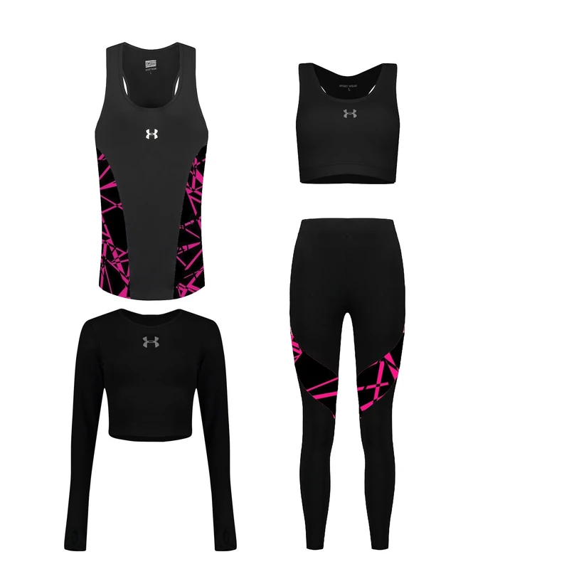 ست چهار تکه لباس ورزشی زنانه مدل 1401-1801-8101-63