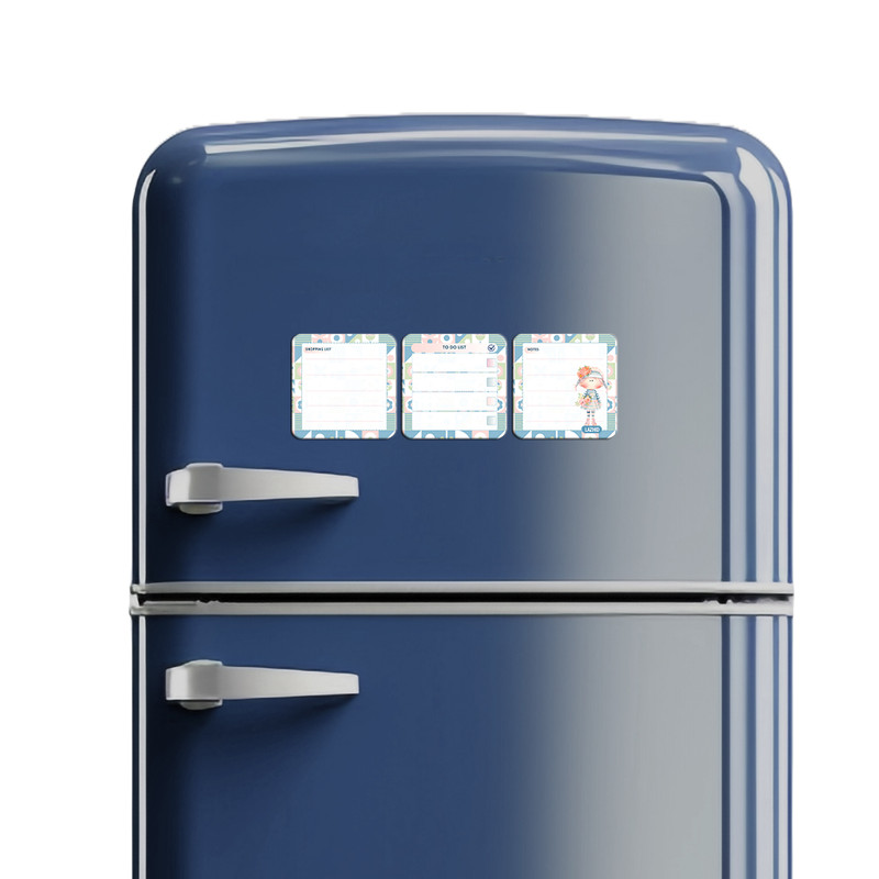 تخته وایت برد لاژید مدل برنامه ریزی سایز 9X9 سانتی متر مجموعه 3 عددی