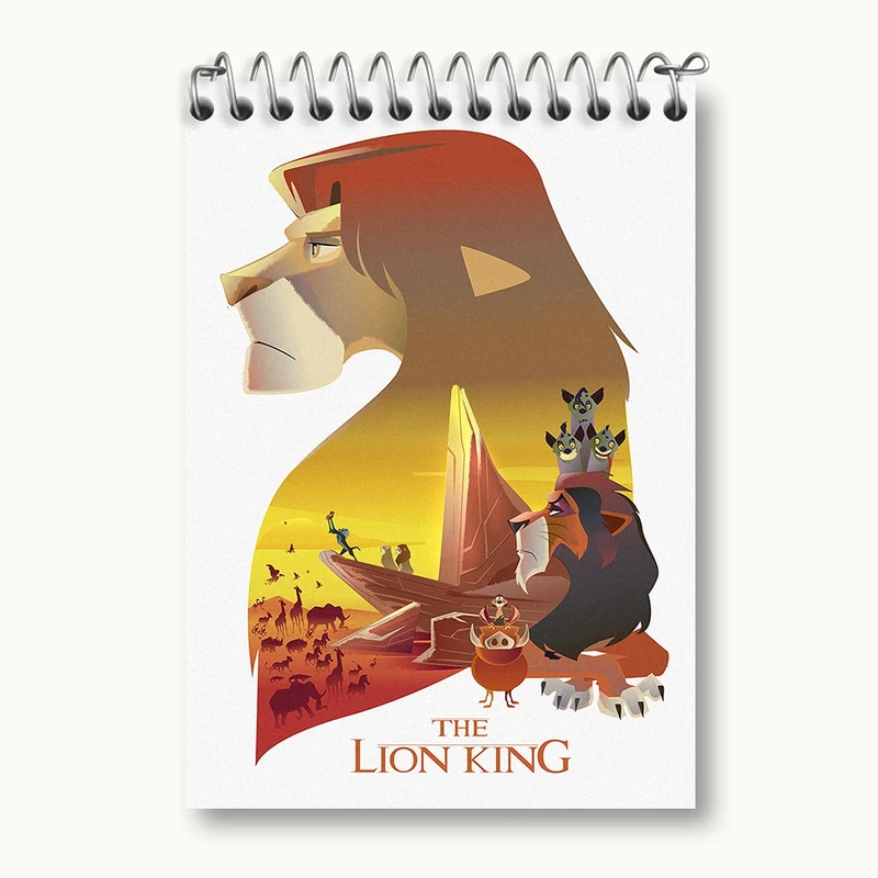 دفتر یادداشت 50 برگ خندالو مدل انیمیشن شیرشاه کد N49