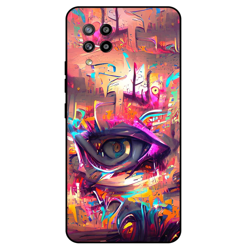 کاور مگافون طرح چشم مدل 2823 مناسب برای گوشی موبایل سامسونگ Galaxy A42 5G         