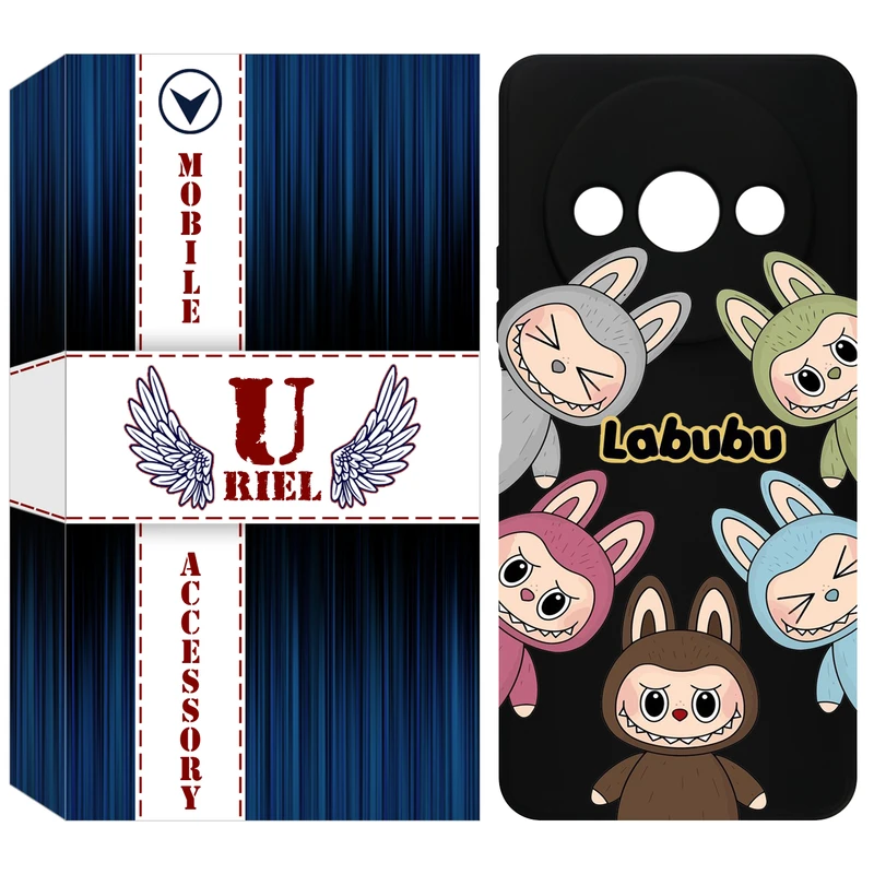 کاور یوریل مدل KSH کد 102 طرح عروسک لبوبو مناسب برای گوشی موبایل شیائومی Redmi A3 / A3x