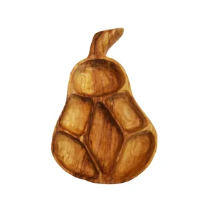 ظرف سرو چوبی مدل گلابی
