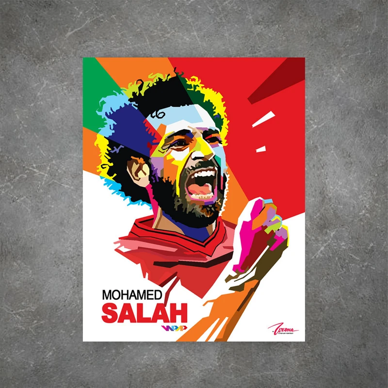 تابلو شاسی طرح پوستر ورزشی مدل محمد صلاح کد FS46