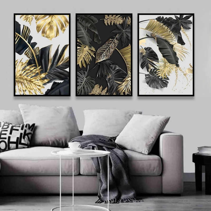 تابلو بکلیت طرح مدرن طبیعت مدل شاین اکلیلی B-803 مجموعه 3 عددی