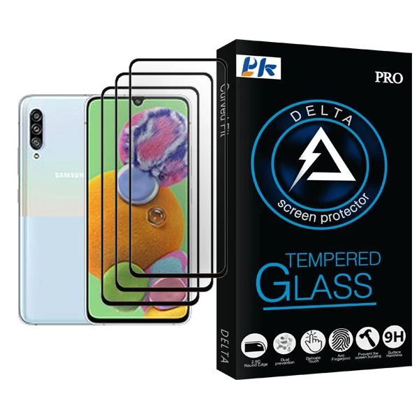 محافظ صفحه نمایش پی کی مدل Delta Glass MIX003 مناسب برای گوشی موبایل سامسونگ Galaxy A90 5G بسته سه عددی