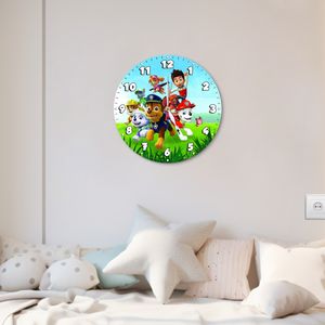 ساعت دیواری کودک طرح سگ های نگهبان مدل 1070G