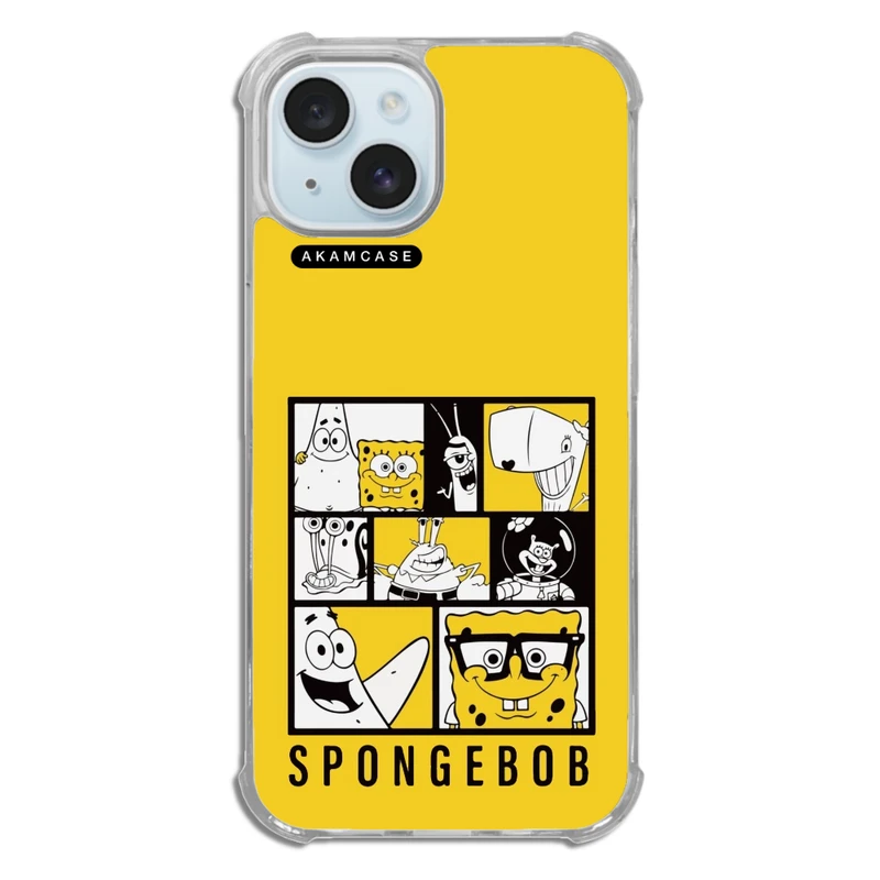 کاور آکام مدل AMC-WTA15-SPONGE BOB3 مناسب برای گوشی موبایل اپل iPhone 15