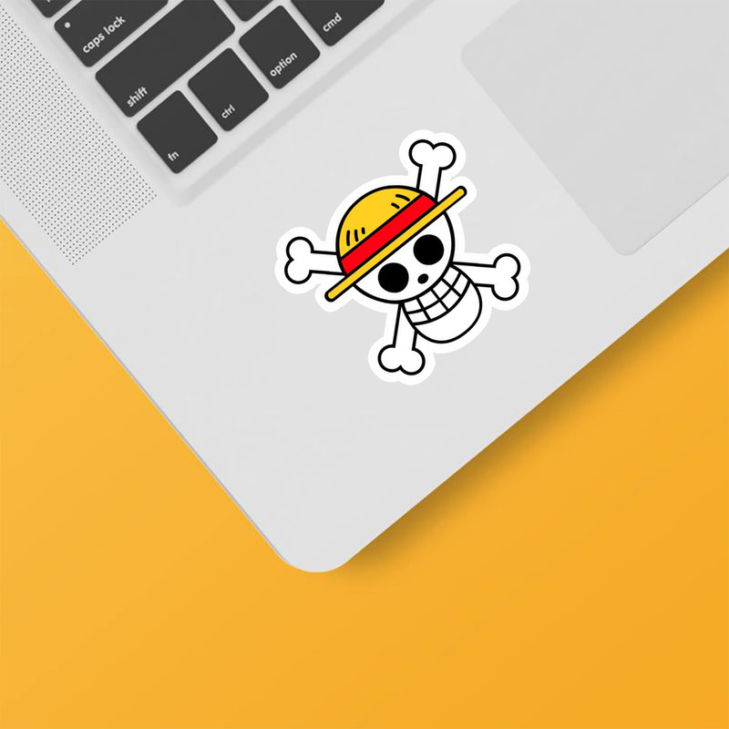 استیکر لپ تاپ و موبایل بووم طرح Anime One Piece مدل Jolly کد TR119