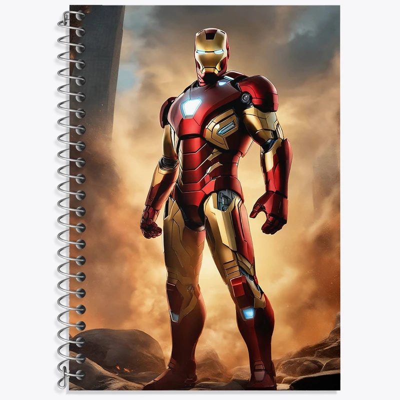 دفتر لغت 50 برگ خندالو طرح فیلم مرد آهنی کد N1221