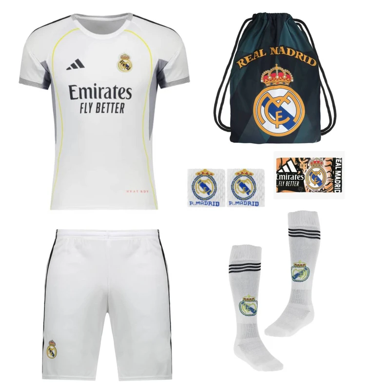 ست 7 تکه لباس ورزشی پسرانه مدل رئال مادرید طرح امباپه 2026N