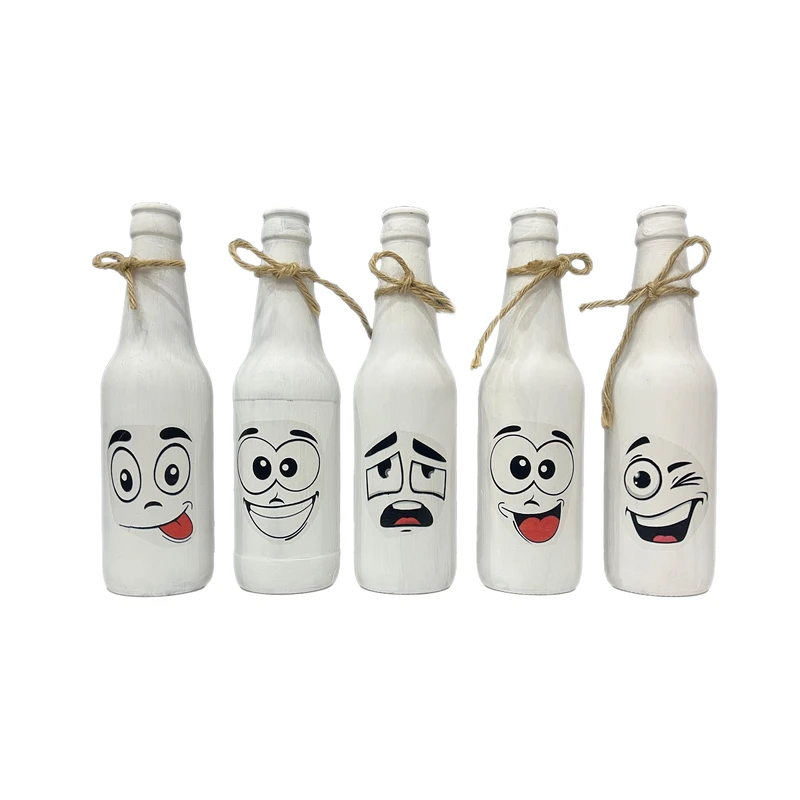 گلدان دکوری مدل شیشه ای کد 769 بسته 5 عددی