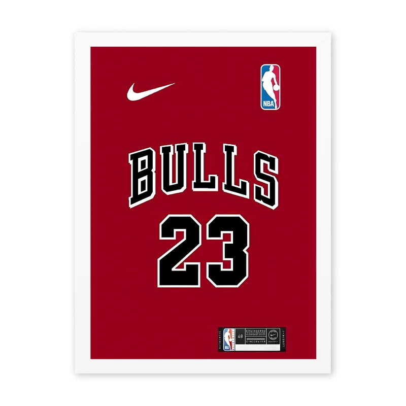 تابلو طرح لباس مایکل جردن کد 1220 فریم سفید