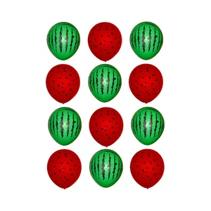 بادکنک سورتک طرح هندوانه شب یلدا کد ST0579 بسته 12 عددی