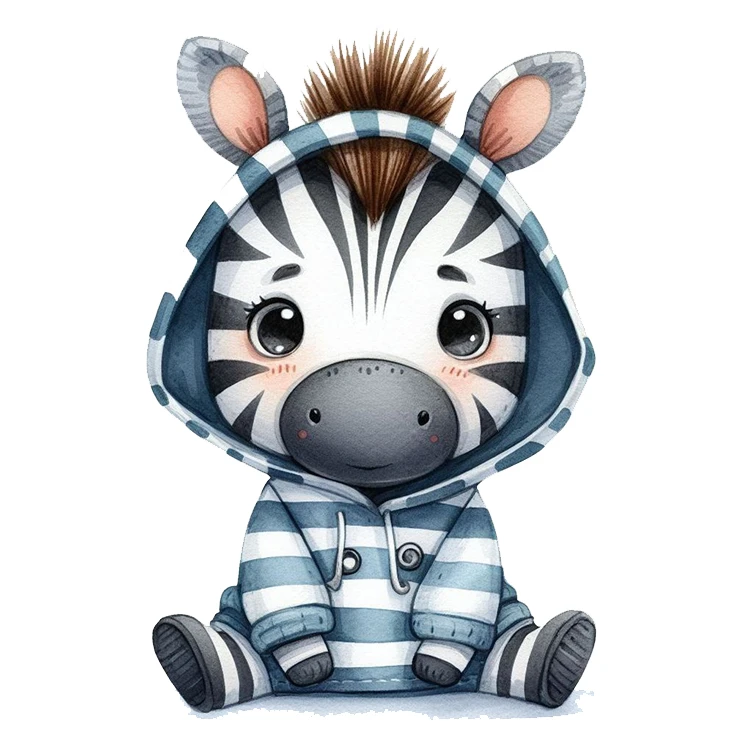 استیکر پارچه و لباس پاد آفرین مدل گورخر کد 426