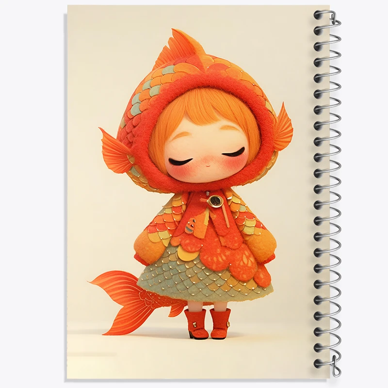 دفتر نقاشی 50 برگ خندالو طرح دخترانه کیوت کد F5159