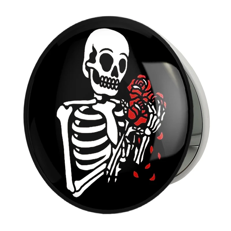 آینه جیبی خندالو طرح اسکلت Skleton مدل تاشو کد 1170 