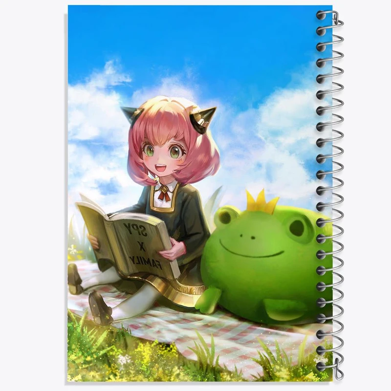 دفتر شطرنجی 50 برگ خندالو طرح آنیا فورجر انیمه اسپای ایکس فمیلی Spy x Family کد 24217