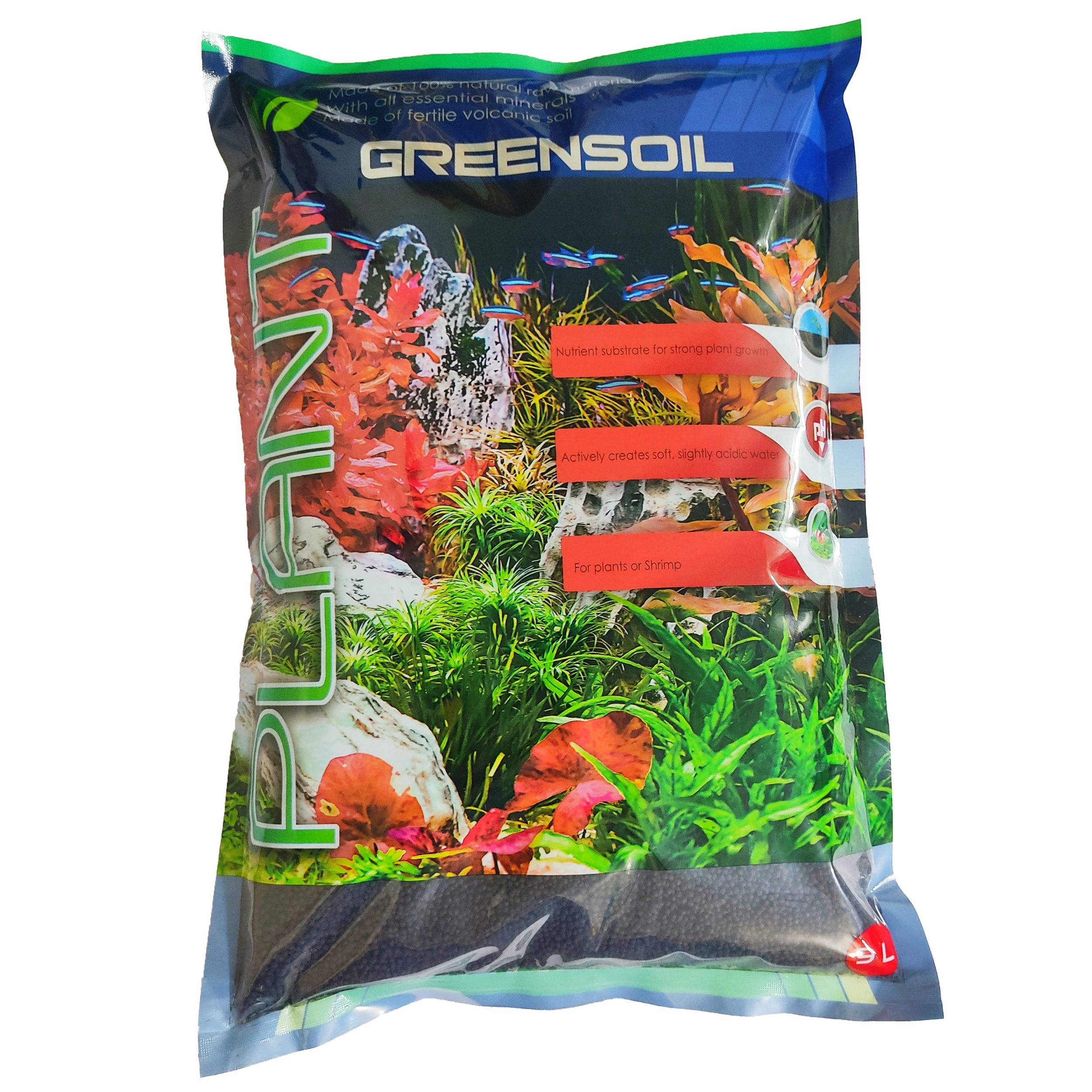 خاک آکواریوم پلنت گرینر مدل GREENSOIL حجم ۹ لیتر