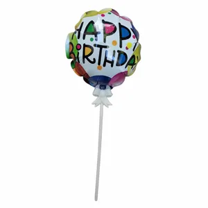 بادکنک فویلی مدل پایه دار طرح هپی کد S5