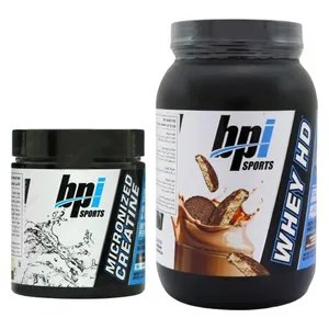  پودر پروتئین وی اچ دی با طعم بیسکويیت شکلاتی بی پی آی اسپورت - 798 گرم به همراه پودر کراتین میکرونایز بی پی آی اسپورت  - 300 گرم