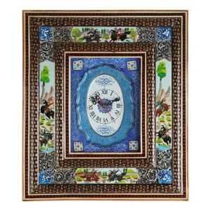 ساعت خاتم کاری چوبی کد 01