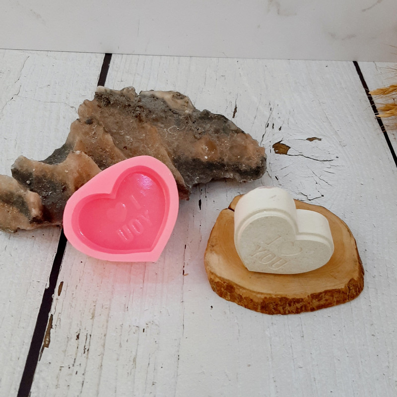 قالب شمع مدل قلب I LOVE YOU