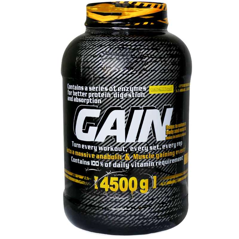 پودر گین با طعم کرم کارامل ژن استار - 4500 گرم