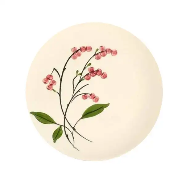 بشقاب دیوارکوب سفالی طرح سوسن کد 14